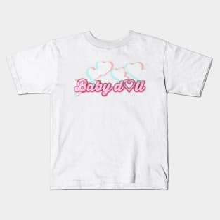 Babydoll with hearts calligraphy Kids T-Shirt